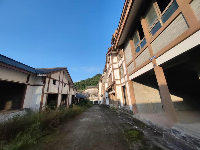 蓬安县龙角山上有一些别墅洋楼十来年都没有人居住可惜啊