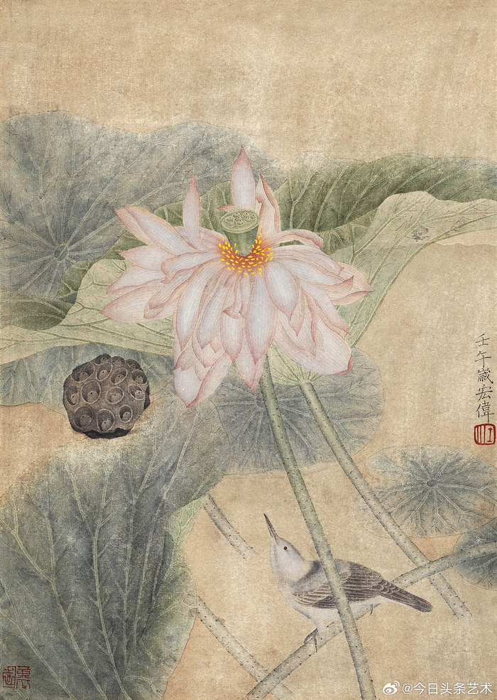 画家江宏伟花鸟画