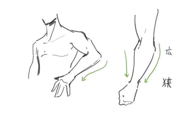 动漫人物的胳膊怎么画图片