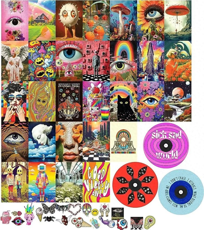 经常让人舒适,像幼儿园的天空壁纸,或是验光仪里,通过小孔看到的图