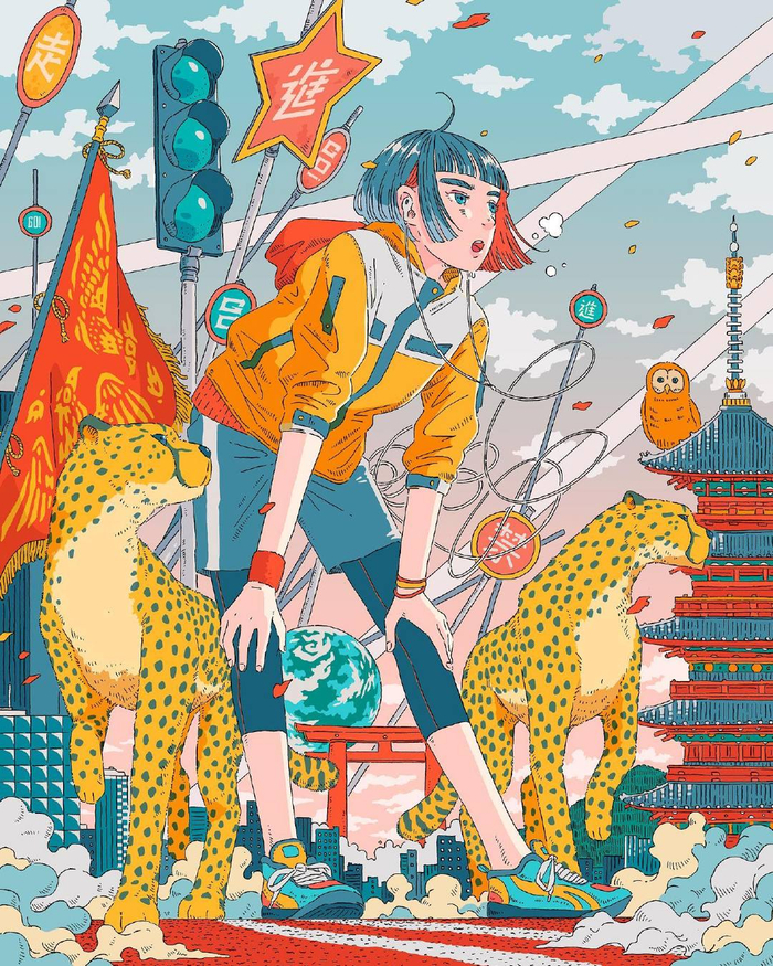 丰富的色彩插画师imamuraillustration