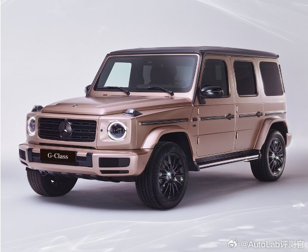 奔驰推出了带钻大g
