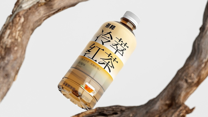 今麦郎丨冷萃茶自然纯粹茶饮瓶型瓶标饮料饮品包装设计清新雅致!