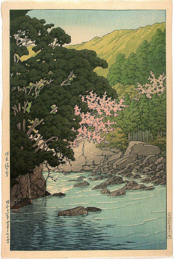 日本版画大师kawasehasui川濑巴水作品一组