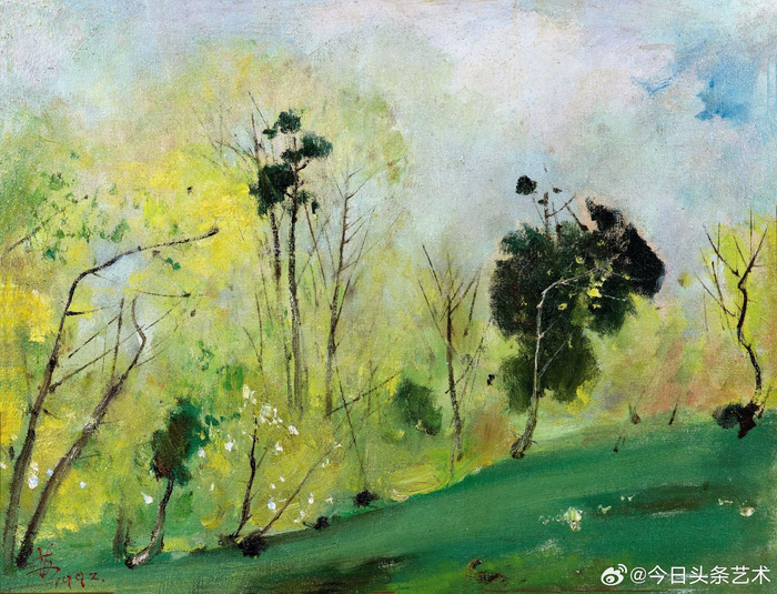 画家苏天赐风景油画