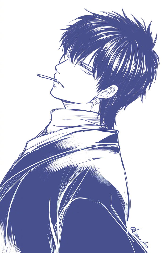 土方十四郎 (绘:kitsune_0510) 帅的很超前的蛋黄酱王子
