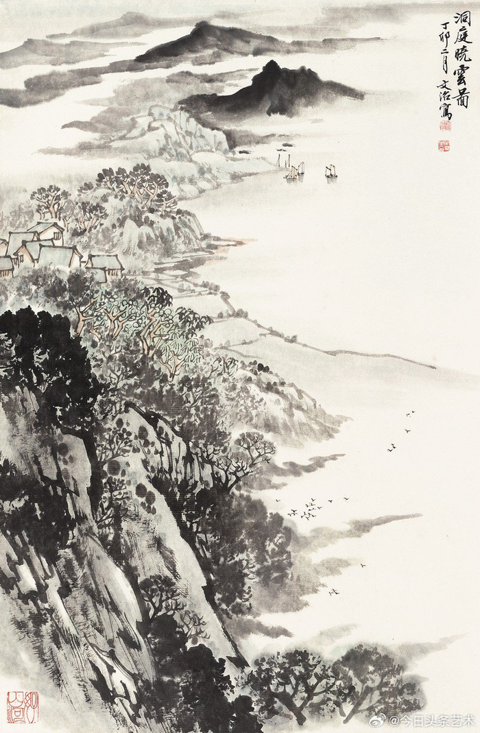 画家宋文治笔下的洞庭湖美景