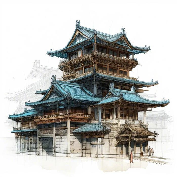 中式建筑设计道观