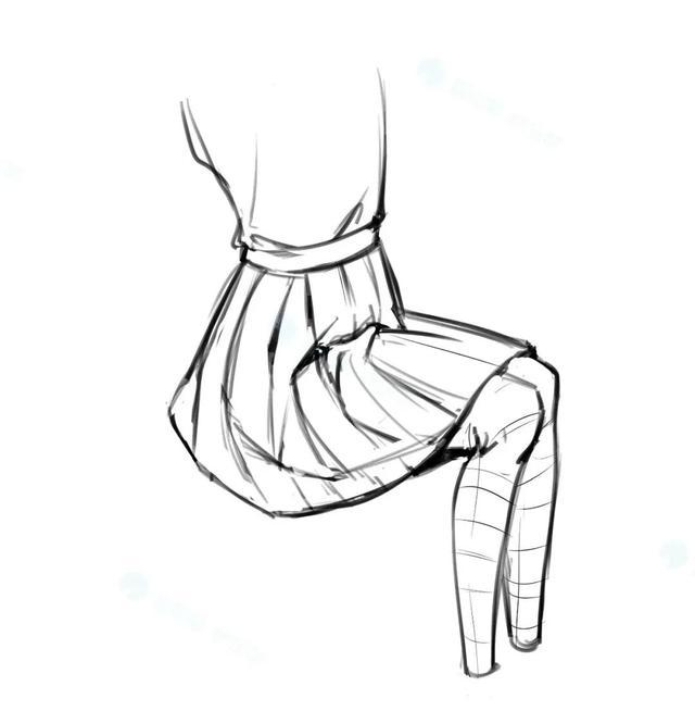 教你超简单百褶裙的画法!|百褶裙|画法|下摆_新浪新闻