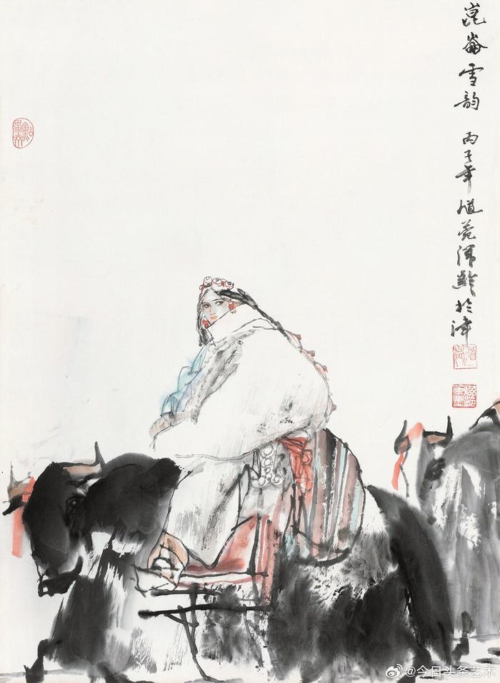 画家杜滋龄人物画