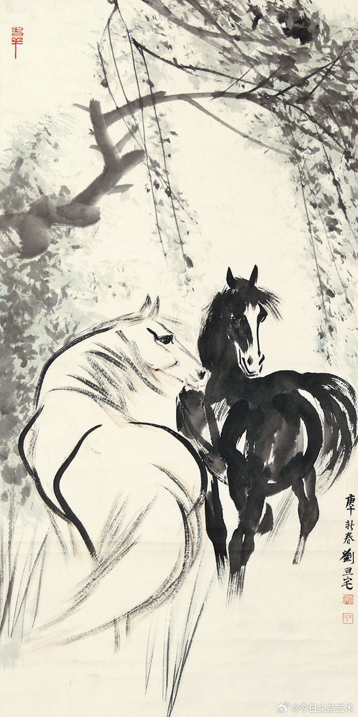 画家刘旦宅笔下的马