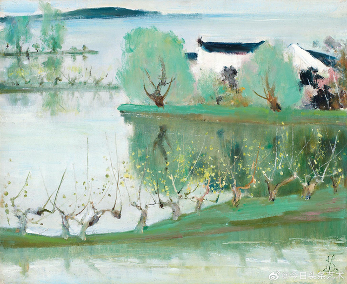 画家苏天赐风景油画