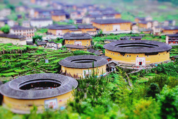 福建·永定土楼,犹如一朵朵奇异的花朵,永远不会凋谢
