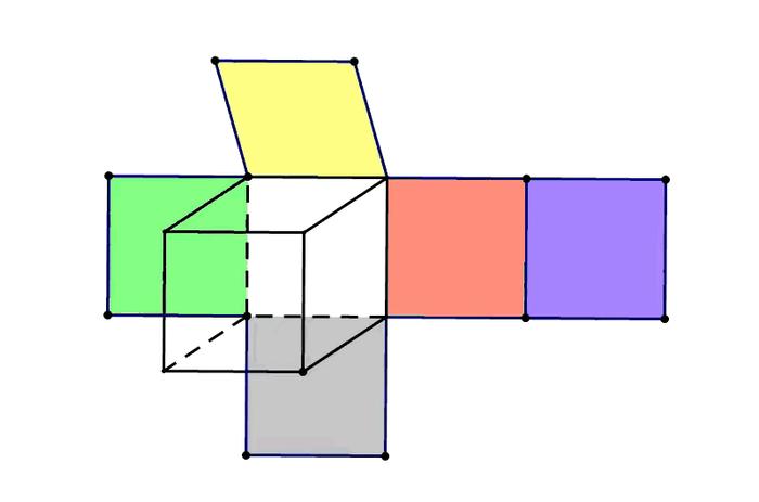 正方体展开动画图片