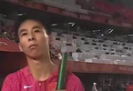 亚运会男女混合4x100米接力决赛中国队夺得金牌