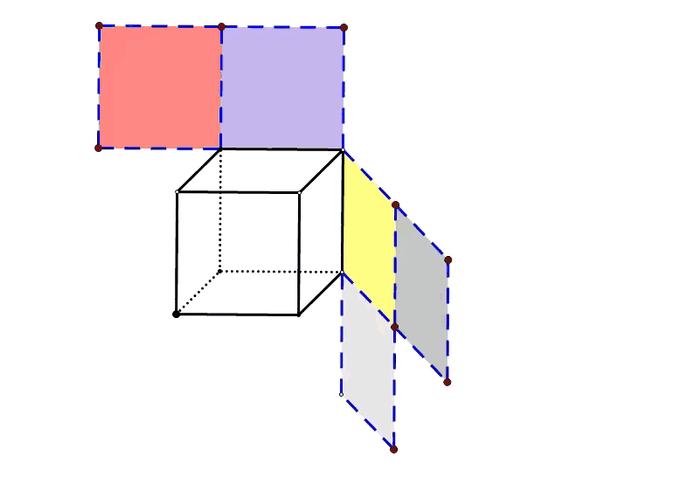 正方体展开动图