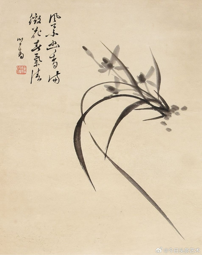 画家溥儒笔下的兰花 67画家溥儒笔下的兰花 67画家溥儒笔下的兰花