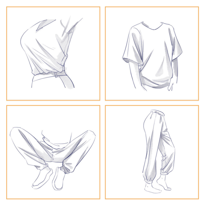 褶皱很难画吗?学会这些技巧,看完想画不好衣服都难!