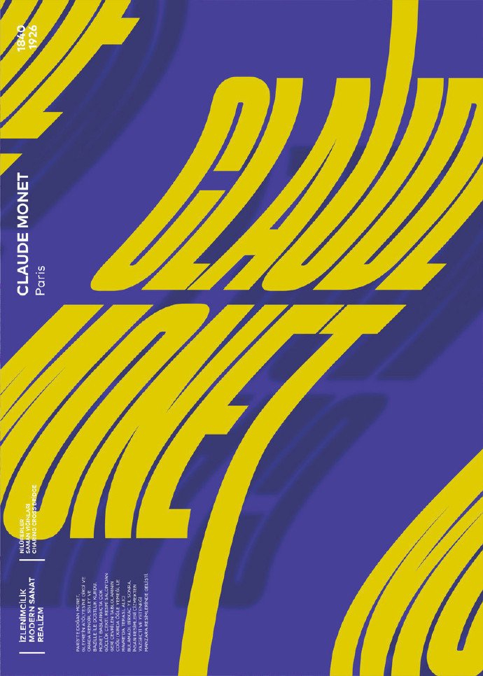 设计师ahmetbarin的字体海报设计作品欣赏