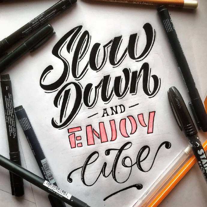 浪漫的手写英文字体,来自阿根廷艺术家 micaela forziati