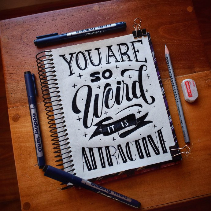 浪漫的手写英文字体,来自阿根廷艺术家 micaela forziati