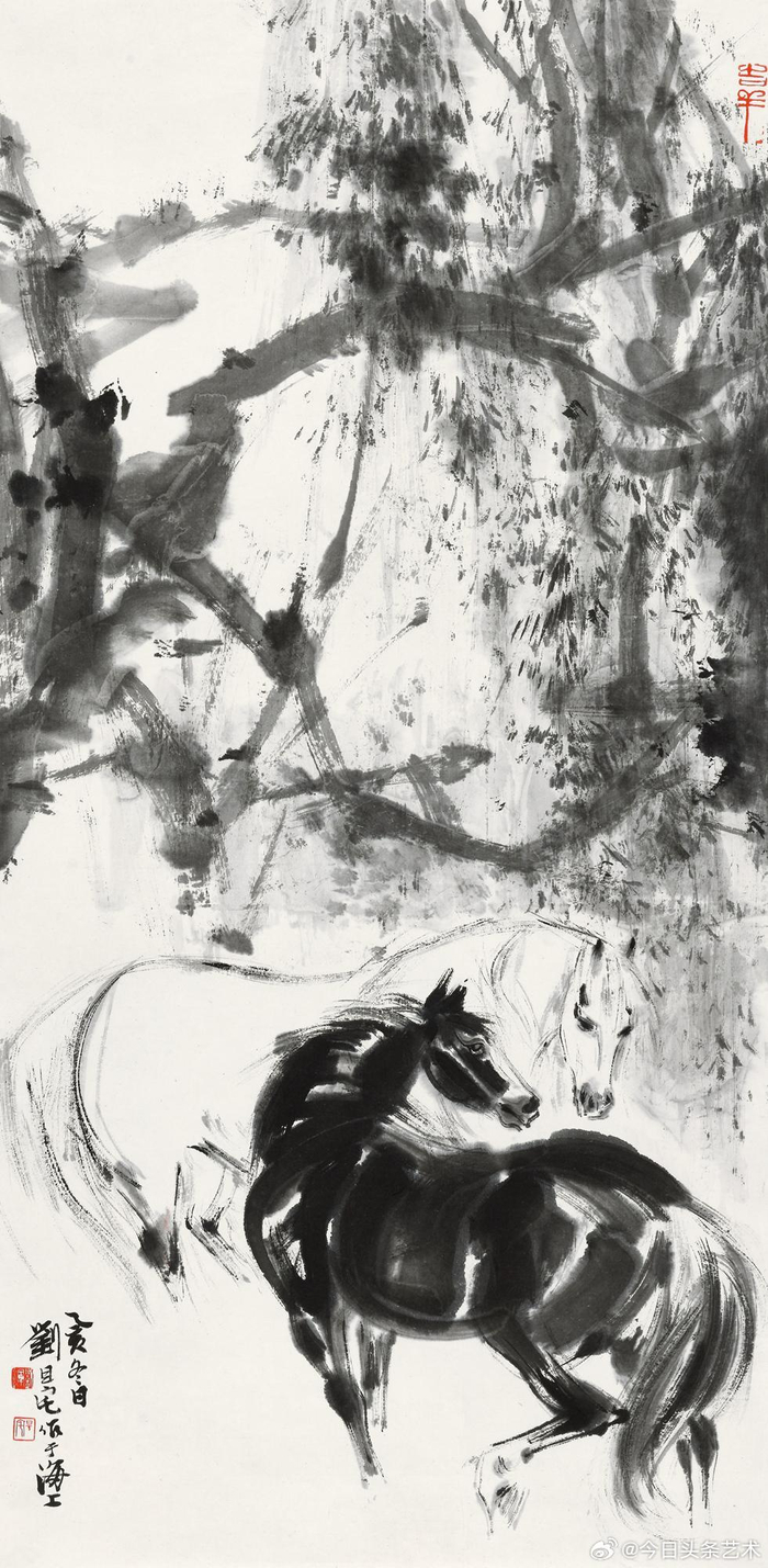 画家刘旦宅笔下的马