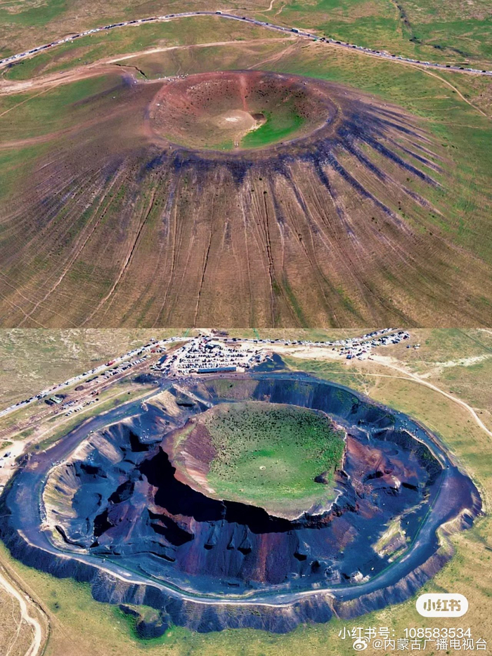 肖战王一博打卡乌兰哈达火山