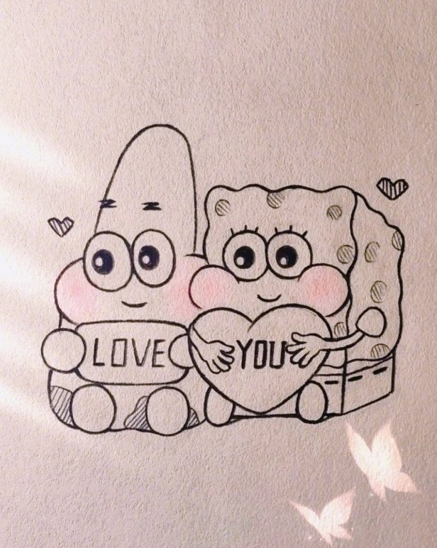 谁懂啊敲可爱的简笔画