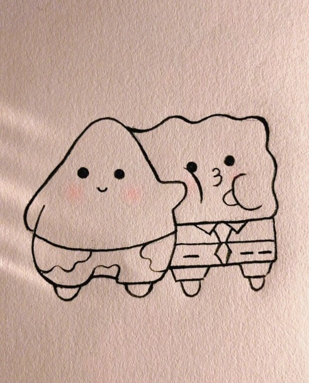 谁懂啊敲可爱的简笔画