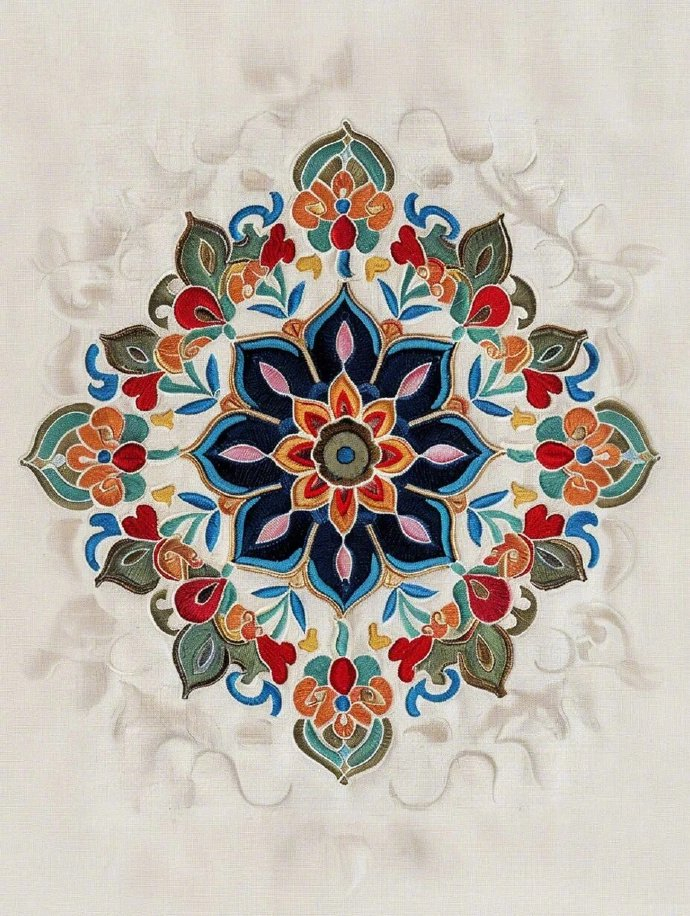 繁华精美的敦煌花纹很有艺术感