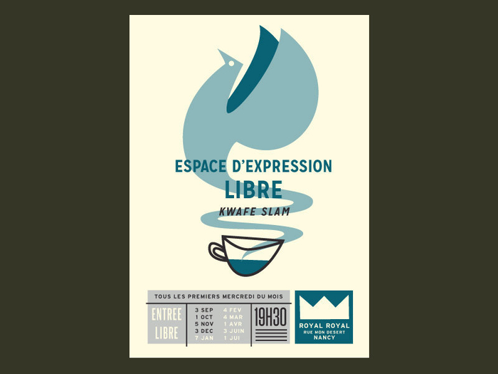 法国设计师jeanmosambi手绘插画风活动海报作品