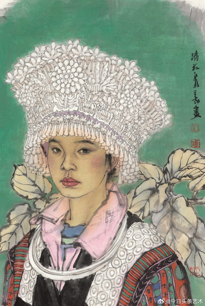 画家刘泉义人物画