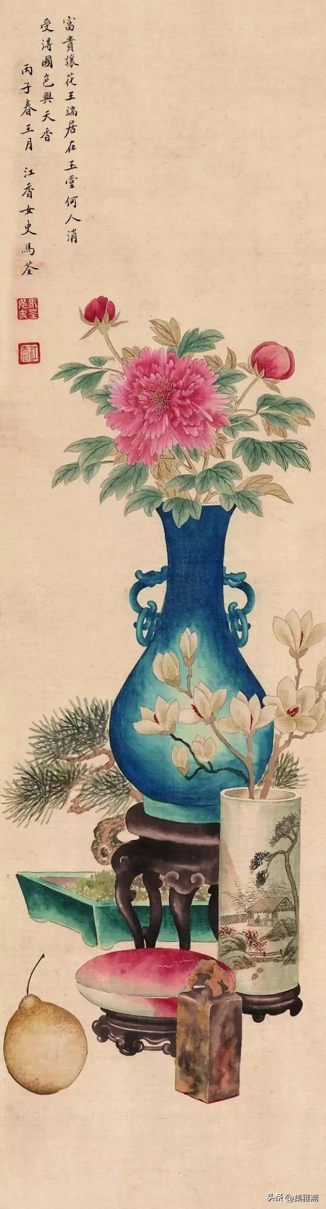 清代才女画家马荃作品欣赏|马荃|画家|才女_新浪新闻