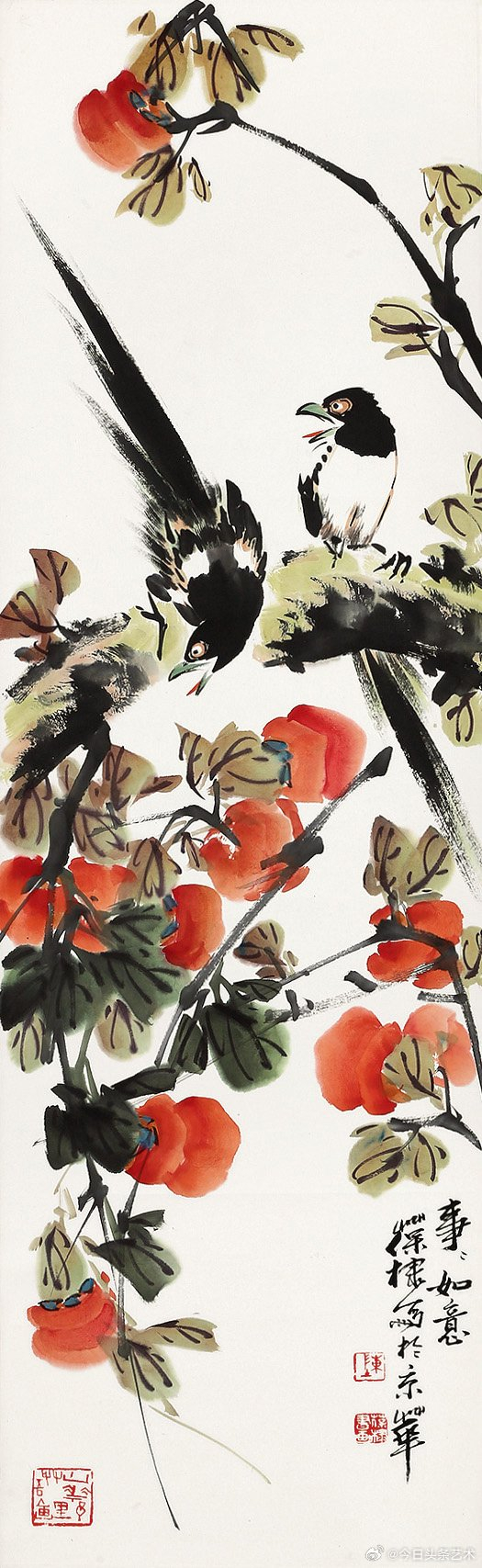 画家陈葆棣花鸟画