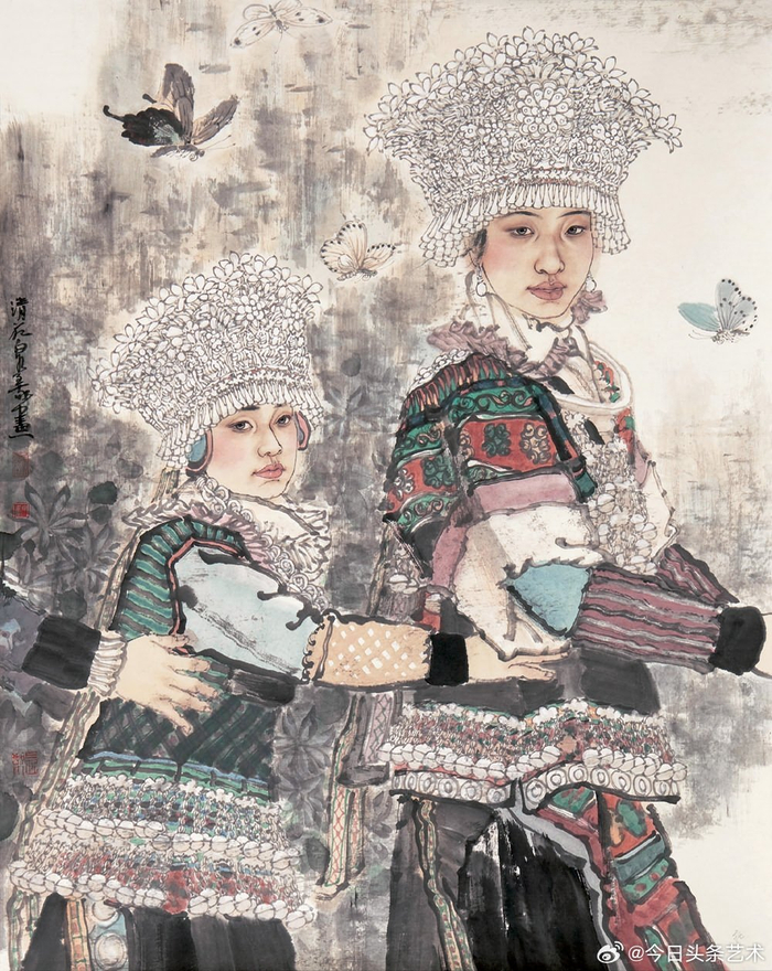 画家刘泉义人物画