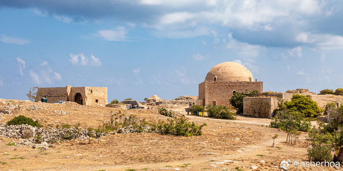 威尼斯人在克里特岛雷西姆诺(rethymno)修建的城堡遗址