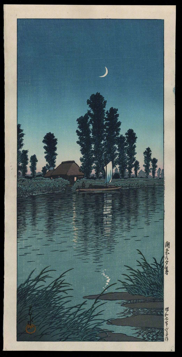 日本版画大师kawasehasui川濑巴水作品一组