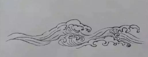 海水波纹简笔画图片