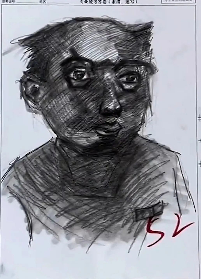 这组美术考试低分卷笑的我肚子疼