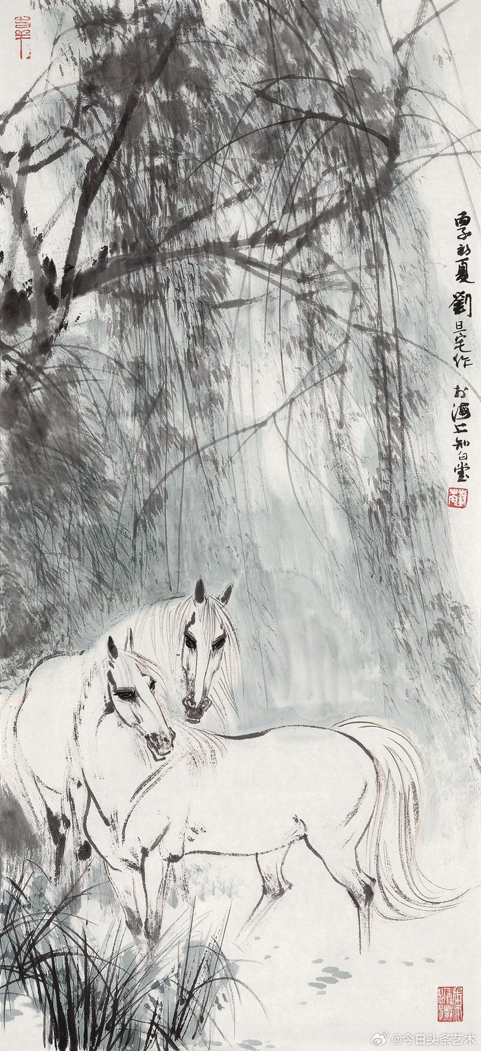 画家刘旦宅笔下的马