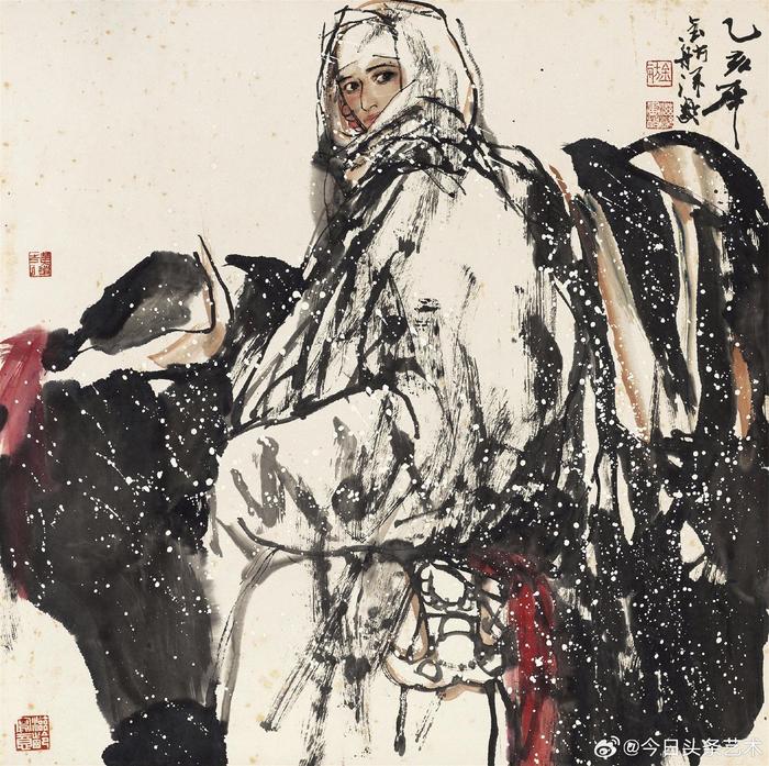 画家杜滋龄人物画