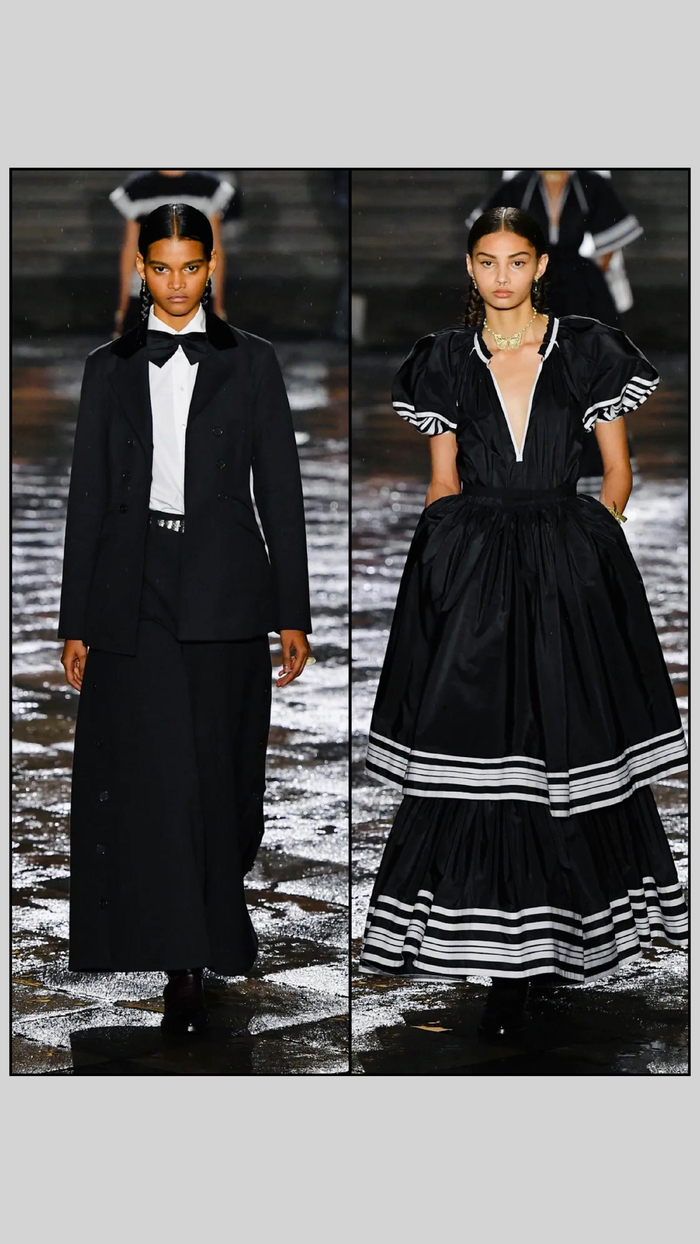 dior2024早春系列雨中墨西哥城演绎经典黑白