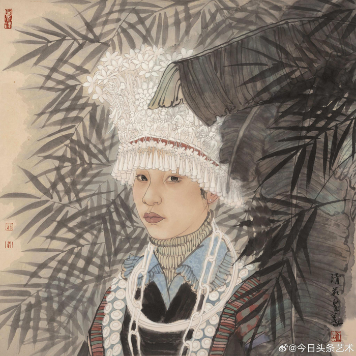 画家刘泉义人物画