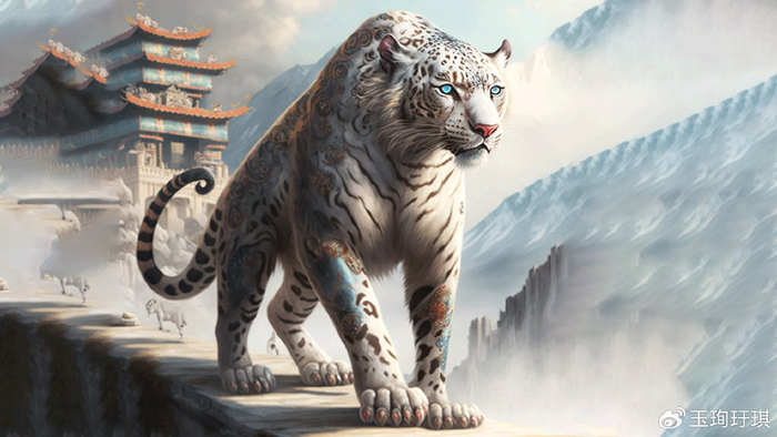 山海经异兽：孟极，像豹子，善于隐藏和逃脱|牡丹|故事|花王|草木|名字_新浪新闻