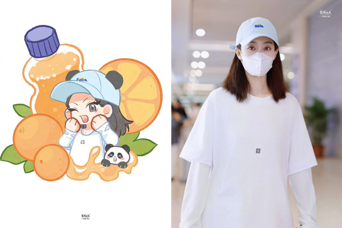 无意中刷到了张小斐站姐斐闻女友出的q版张小斐