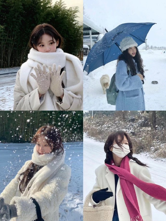 雪地拍照姿势大全