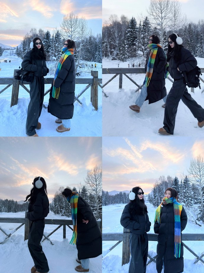 雪地拍照姿势大全