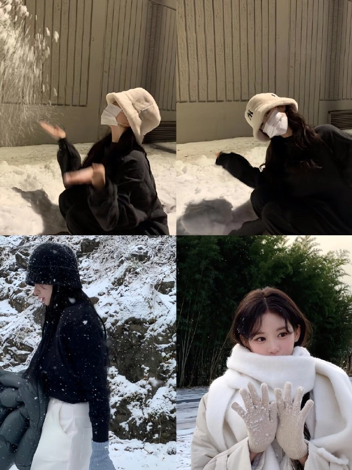 雪地拍照姿势大全