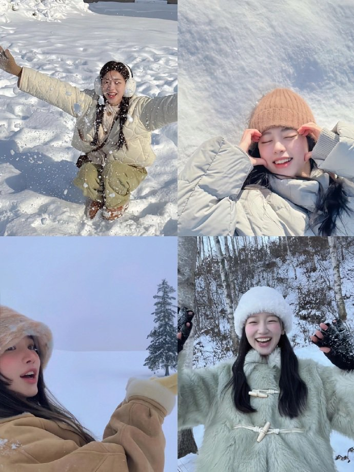 雪地拍照姿势大全