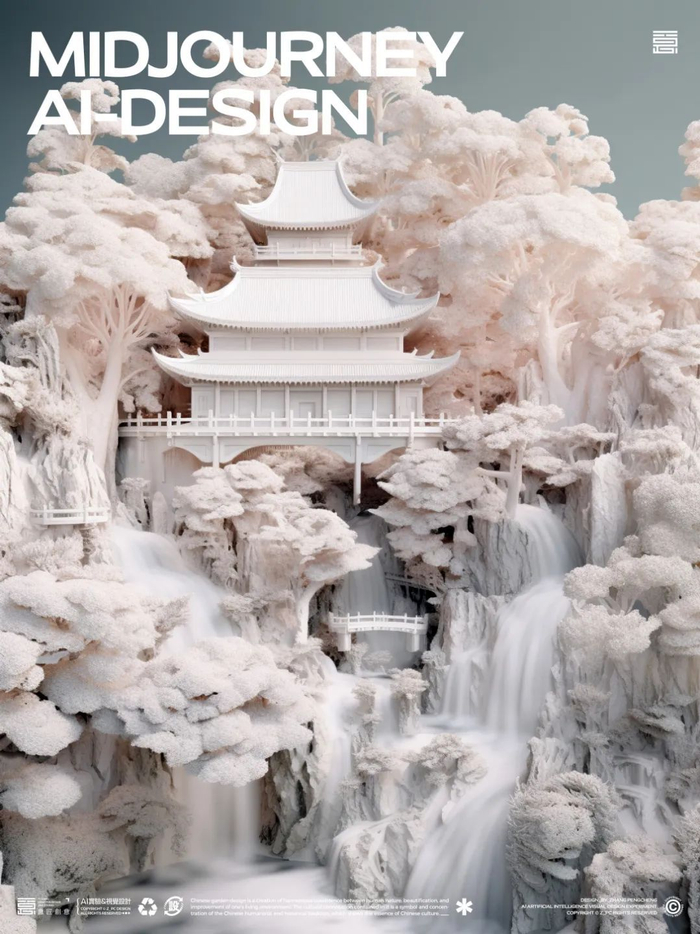 AI眼中的中式园林 视觉设计 | 意匠創意